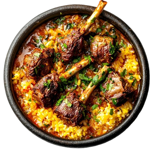 delicious-tandoori-chicken-platter-spicy-grilled-lemon-garnish